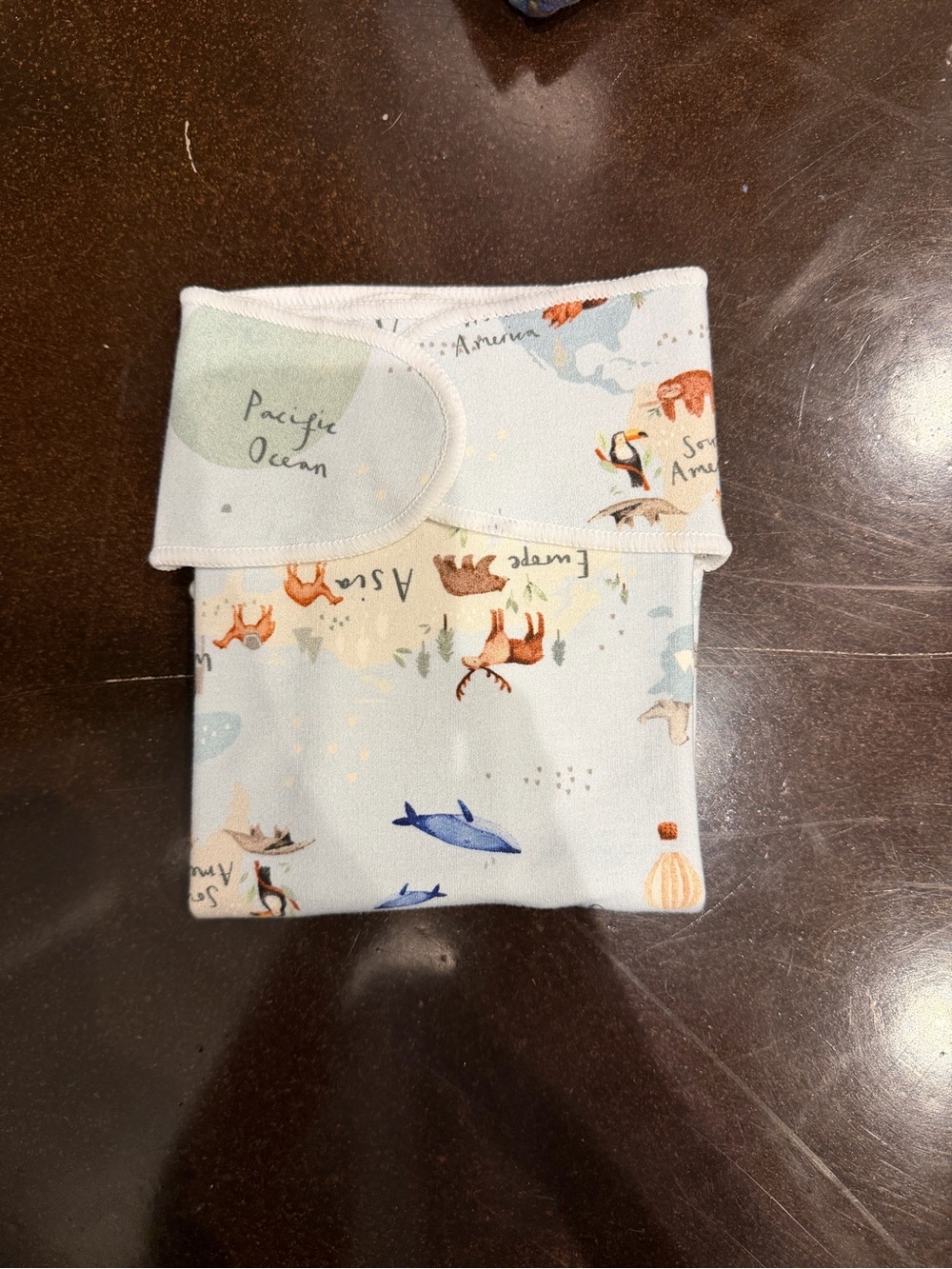 Stout House Cloth Diaper Winged, Stretchy Preflat- Animal Map Print